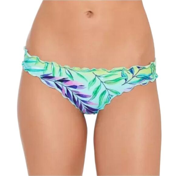 NWT Salt +Cove Tropical Punch Ruffled Hipster Bikini Bottom Juniors - Picture 1 of 4